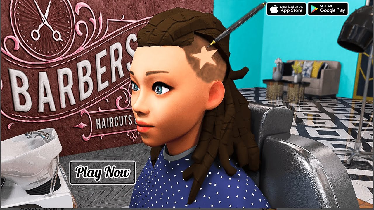 Barber shop, Cut Sim Games, 3DBrains, Fun Games