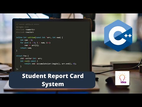 Student Report Card System With C++ | C++ Projects