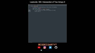 Details Leetcode 350. Intersection of Two Arrays II in Python | Python Leetcode | Python Coding Tutorial News