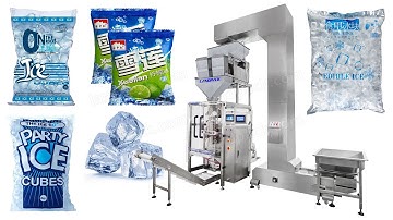 Automatic Granule Ice Cube Pouch Weighing And Packing Machine