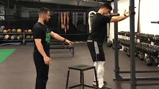 How to Perform a Hands-Free Front Squat to Box