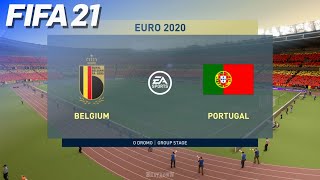 Belgium vs. Portugal - EURO 2020 Prediction | FIFA 21 PS5