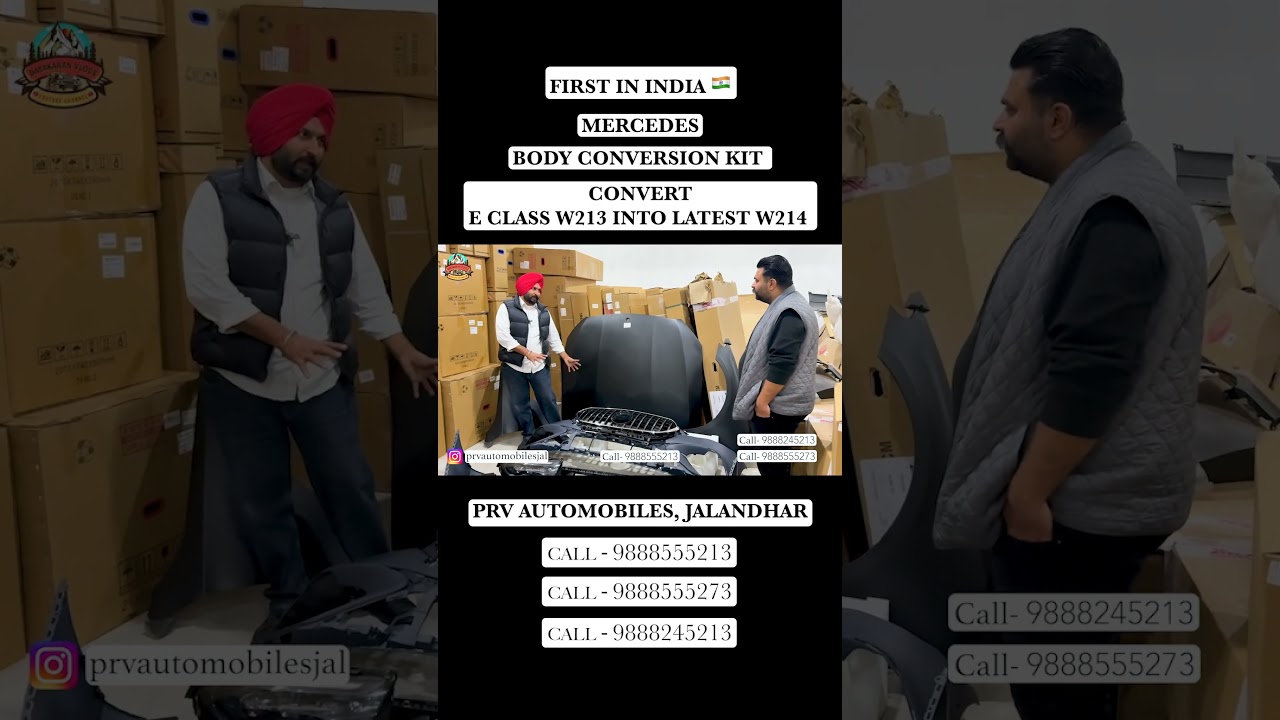 ⁣Upgrade Your Mercedes E CLASS W123 INTO LATEST E CLASS W214 | PRV Automobiles | Call - 9888555213