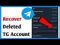 How To Recover Deleted Telegram Account | Recover Deleted Telegram Messages