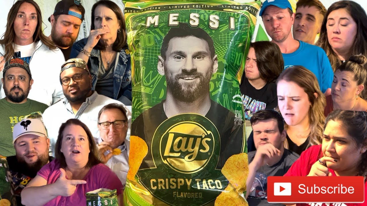 MESSI | Lay's Crispy Taco Flavored | Potato Chips | TASTE TEST!