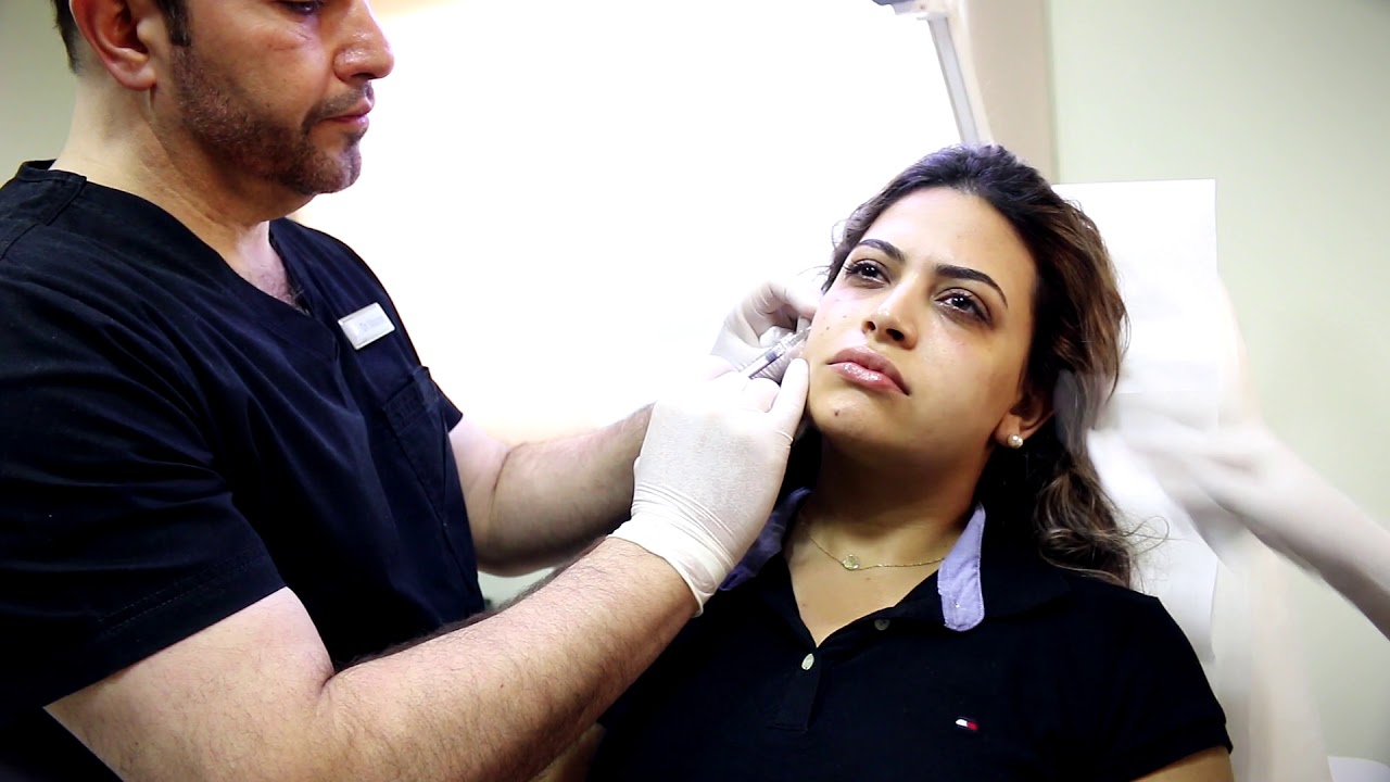 حقن الوجنتين والشفايف مع تحديد الفك ( تكساس جو )