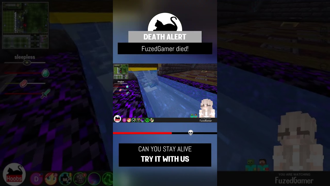 💀 FuzedGamer was shot by Skeleton