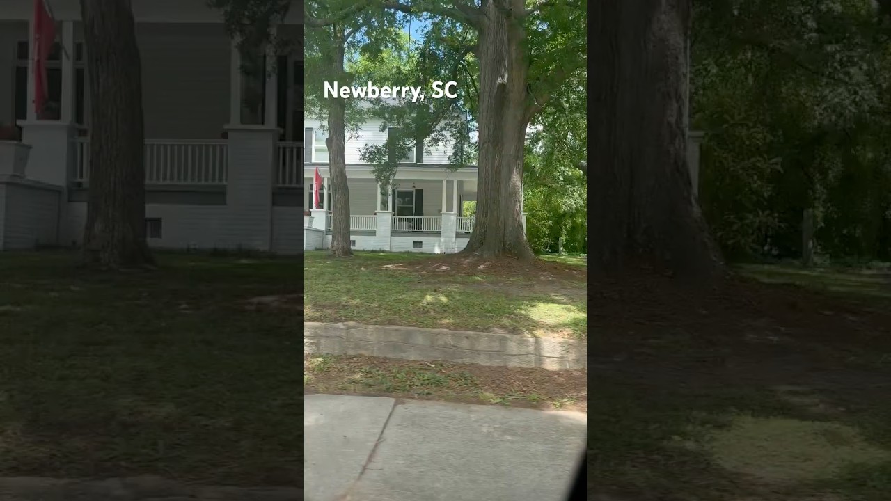 Newberry, SC - Neighborhood and downtown views #passengerseatviews #drivingaround