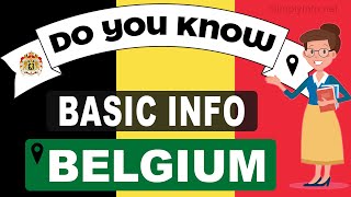 Do You Know Belgium Basic Information | World Countries Information #17- General Knowledge & Quizzes