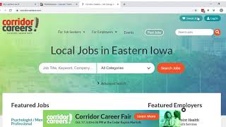 How to Save a Job on Corridor Careers