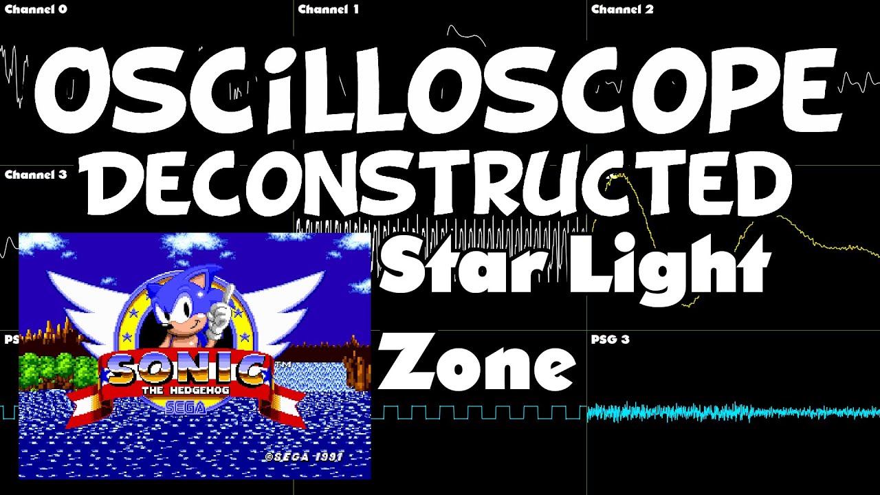 Sonic 1 - Star Light Zone - Oscilloscope Deconstruction