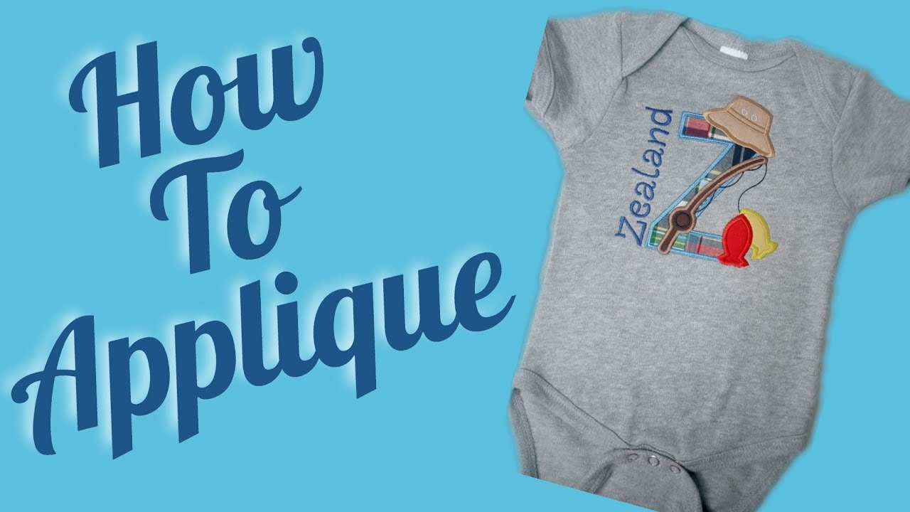 How to applique/ applique on a bodysuit/ applique tutorial/ embroidery
