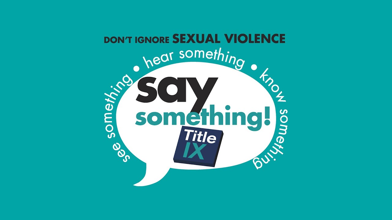 co-op meaning Say Something! Don't Ignore Sexual Violence
