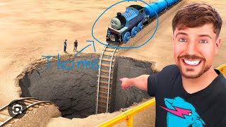 @MrBeast Thomas vs giant pit(train vs pit)