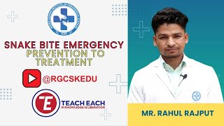 Snake Bite Emergency: Prevention to Treatment  Live Class by IGIPS Amethi
