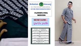 Baju Muslim Pria Dewasa Kemeja Koko Setelan Sarung Celana Batik Lengan Panjang Terbaru Hem Pendek Casual Formal Modern Jubah Terlaris Putih Gordo