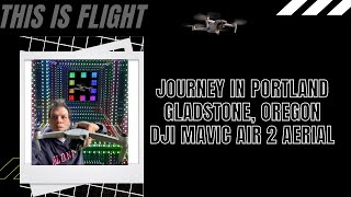 This Is Flight Journey In Portland Gladstone, Oregon DJI Mavic Air 2 Aerial