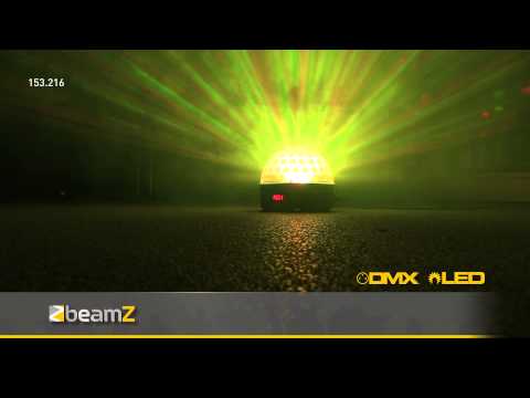 Beamz MAX DJ10 Jeu de lumière - Jelly Moon 3x LED RVB avec laser