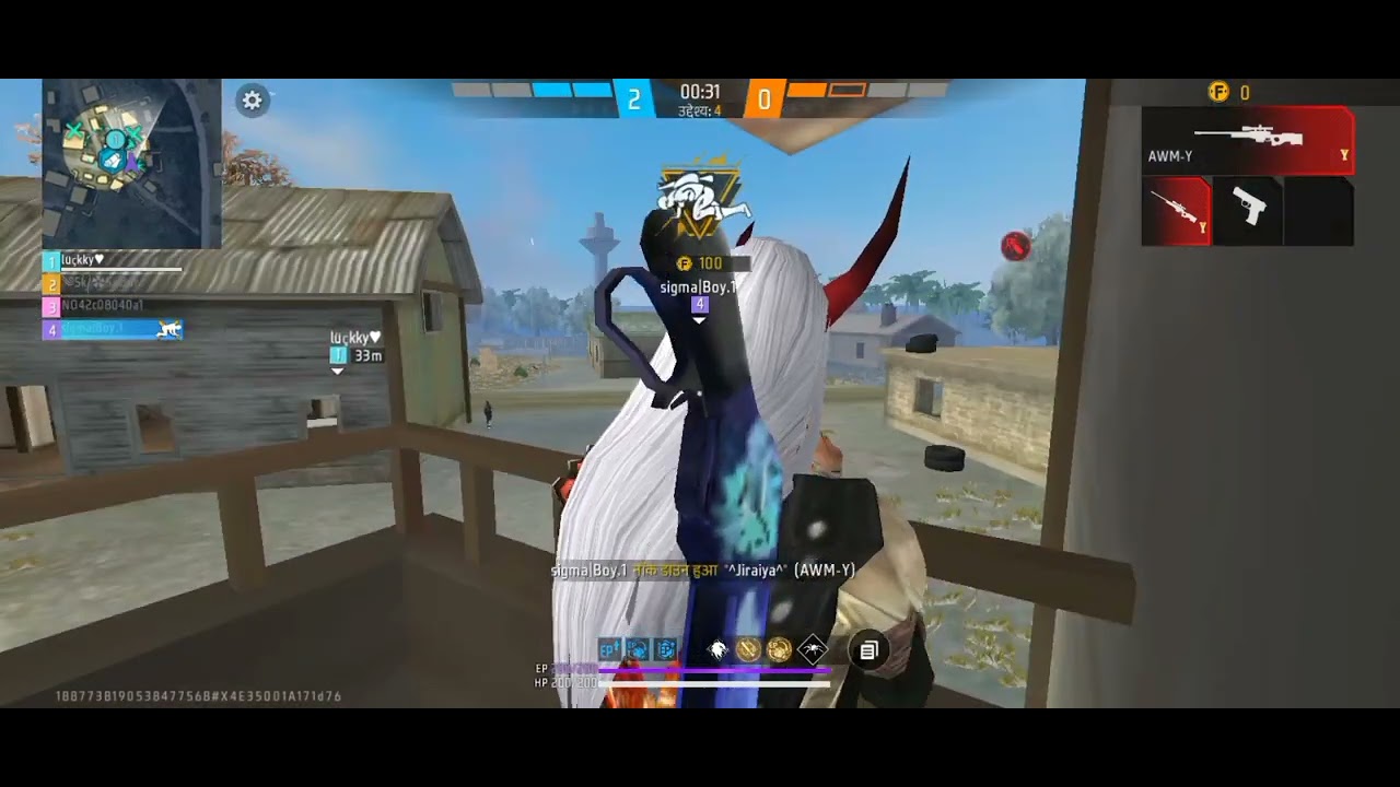 jod level ka AWM gameplay free fire long video(Blackyt333)