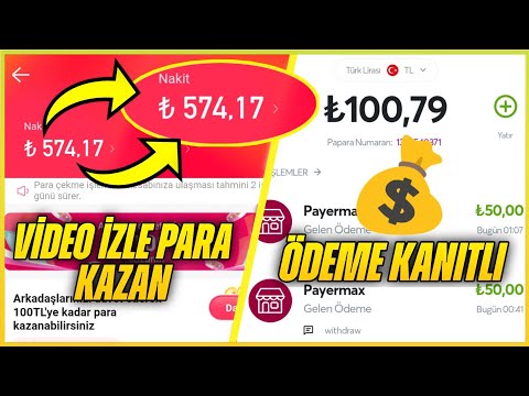 Video İzle Para Kazan / İnternetten Para Kazan / Ödeme Kanıtlı