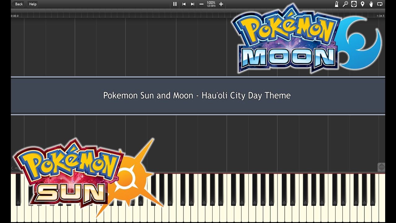 Pokemon Sun & Moon - Hau'oli City [Day] (Piano Synthesia)