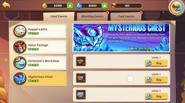 Idle Heroes - New Mysterious Chest and Alchemist