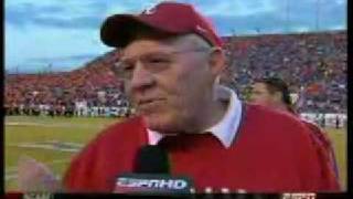 Alabama coach Joe Kine's Independence Bowl Halftime Interview