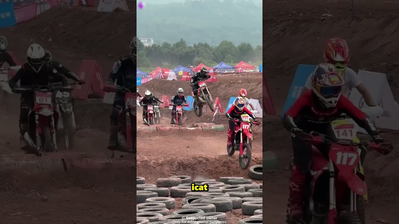 Çinliler Lastiklerin Üzerinde Motosiklet Yarışı İcat Etti 😱