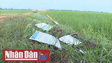 Nguy hại từ vỏ bao thuốc bảo vệ thực vật