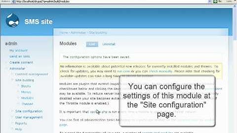 Send SMS from Drupal - using the "Send an SMS" block