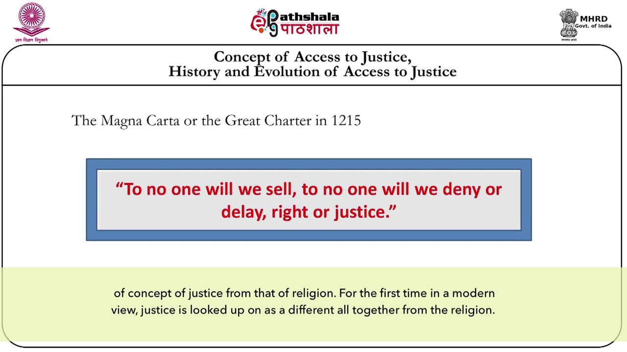 Concept of access to justice AVC 720p