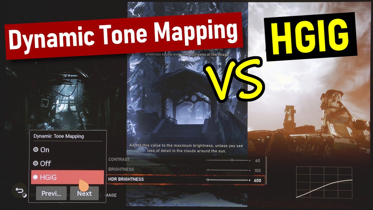 Lg Cx Dynamic Tone Mapping On Or Off Vs Hgig Which Is Best For Ps5 Xbox Series X Gaming Youtube