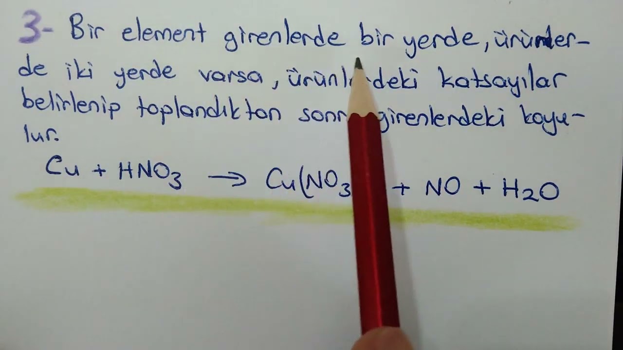 REDOKS TEPKIMELERINI  DENKLEŞTIRME    12.Sınıf 1.Ünite