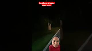 Kuntilanak di begal geng motor #hantu #creepy #seram #setan #horror