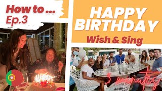 How to sing Happy Birthday in European Portuguese | Song lyrics AND MORE screenshot 4