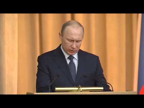 В.Путин на расширенном заседании коллегии Генпрокуратуры 24.03.2015