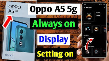 Oppo a5 5g always on display | How to on always on display in Oppo A5 5g