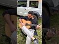 Nothing serious, guitar, a voice, and a view... #jimny #guitar #nature #singing #river #music #view