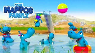 Pool Party | The Happos Family Cartoon | Full Episode | Cartoon for Kids |  Boomerang