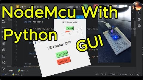 NodeMcu LED controll via Python GUI and WiFi | SL Prometheus 