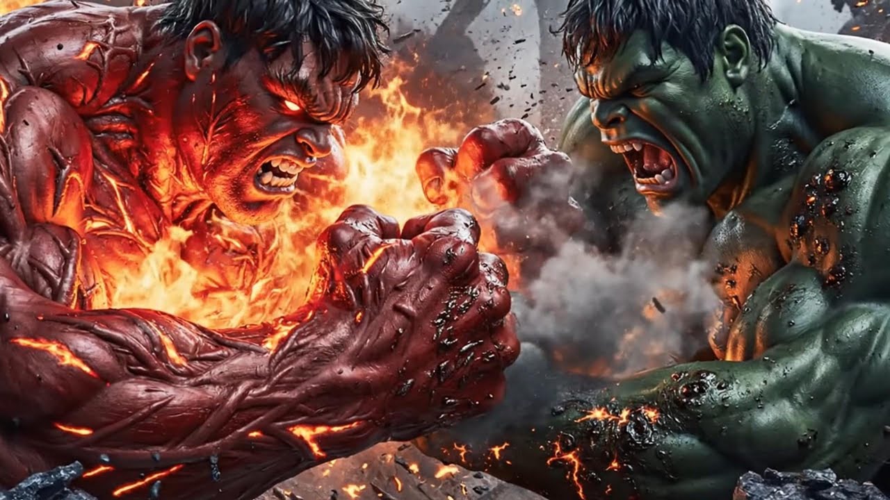 GREEN HULK VS RED HULK: Apex Clash | Full Fight Cinematic (4K Realistic CGI) 