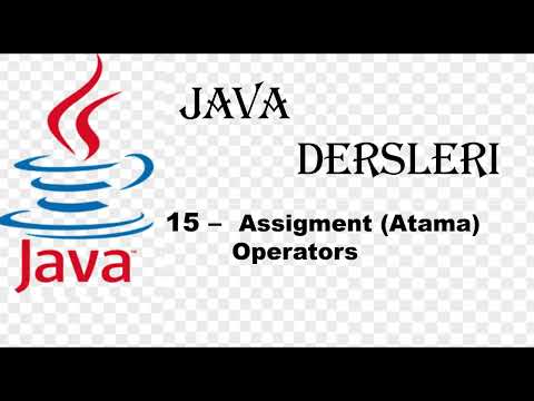 JAVA - 15  Assigment | Atama Operatörleri