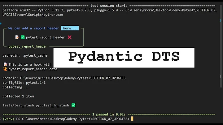 PyTest-Full-Stack TOOLBOX - 04 Pydantic DTS Before and After field validation/transformation