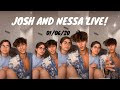 Josh Richards and Nessa Barrett TikTok live on BLM 5/1/20