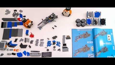 LEGO Technic Container Truck 8052 stop motion build