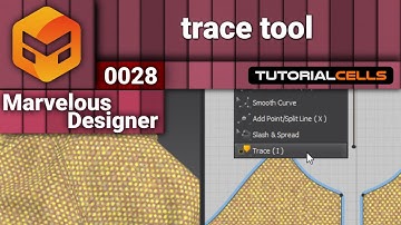 0028. trace tool ( trace as pattern , trace as internal shape ) in Marvelous Designer