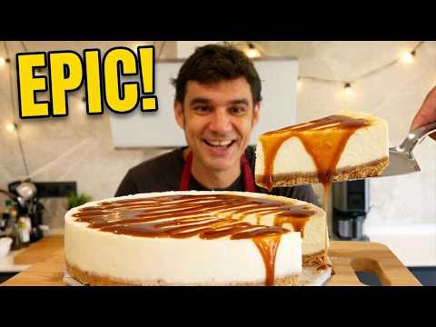 The CREAMIEST Cheesecake! No-Bake and Loaded with Caramel