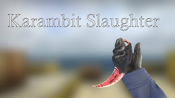 CS:GO - ★ StatTrak™ Karambit | Slaughter Minimal Wear - Showcase