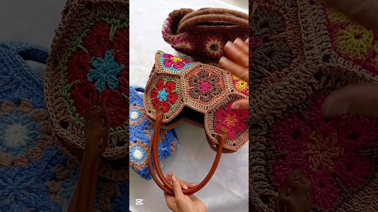 Motifli çanta serimizden hangisini birlikte örmek istersiniz yorumlara yazın lütfen❤️