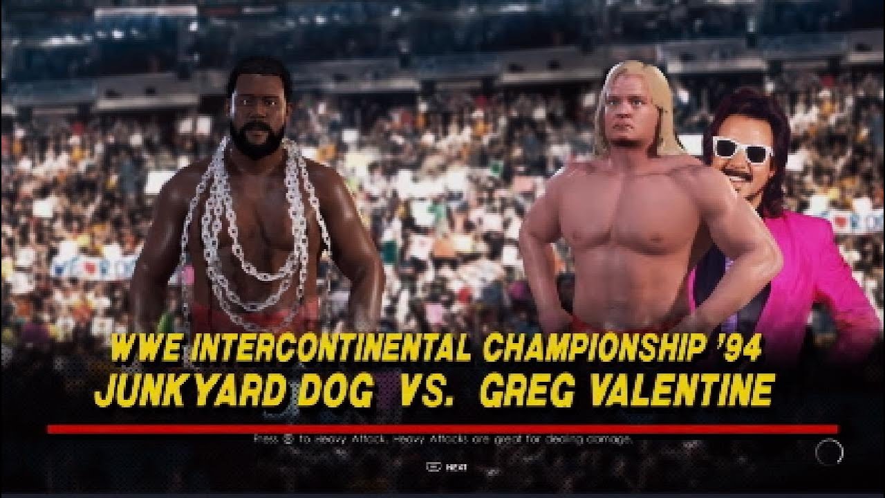 WrestleMania 1 (1985) Junkyard Dog vs Greg "The Hammer" Valentine [WWE